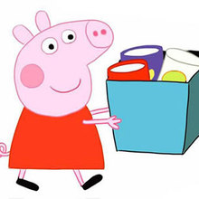 粉红小猪之小猪佩奇搬纸箱