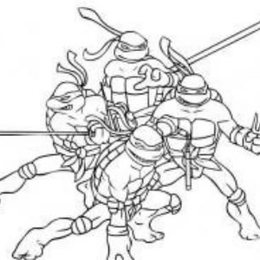 动漫人物简笔画 关于忍者神龟的简笔画