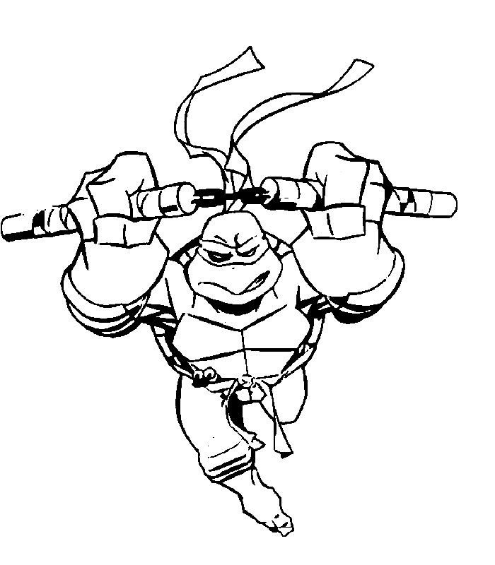 动漫人物简笔画 忍者神龟的画法
