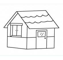 简单的小房子简笔画
