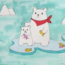 怎么画北极熊