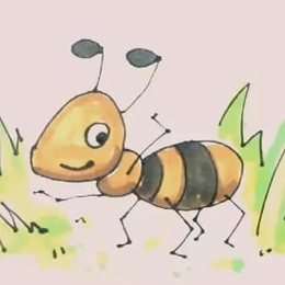 怎么画爬行的蚂蚁