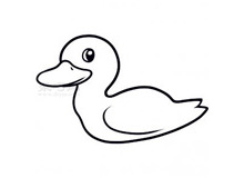 简易画鸭子的步骤 画鸭子的简笔画图片