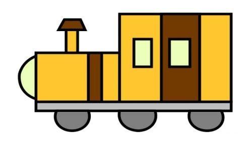 如何畫有色卡通蒸汽火車簡筆畫(蒸汽火車簡筆畫)