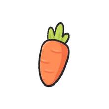 蔬菜胡萝卜简笔画怎么画？