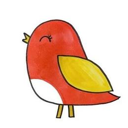 幼儿园小鸟简笔画怎样画简略