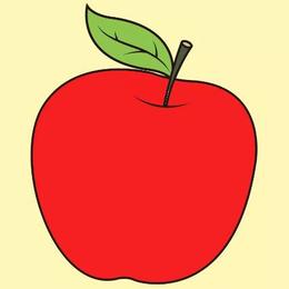 生果红苹果简笔画教程图片