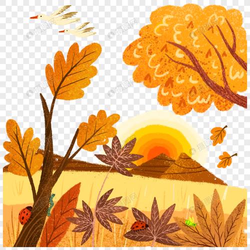 秋天的風景簡筆畫 秋天的風景簡筆畫圖片大全