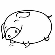 睡着的小猪简笔画