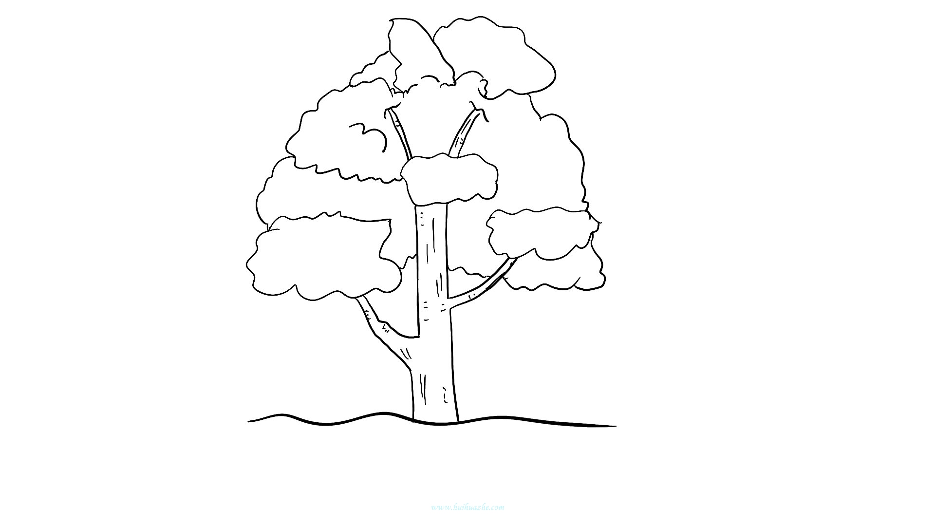 最漂亮简笔画教程 色彩小柳树怎么画好看 肉丁儿童网