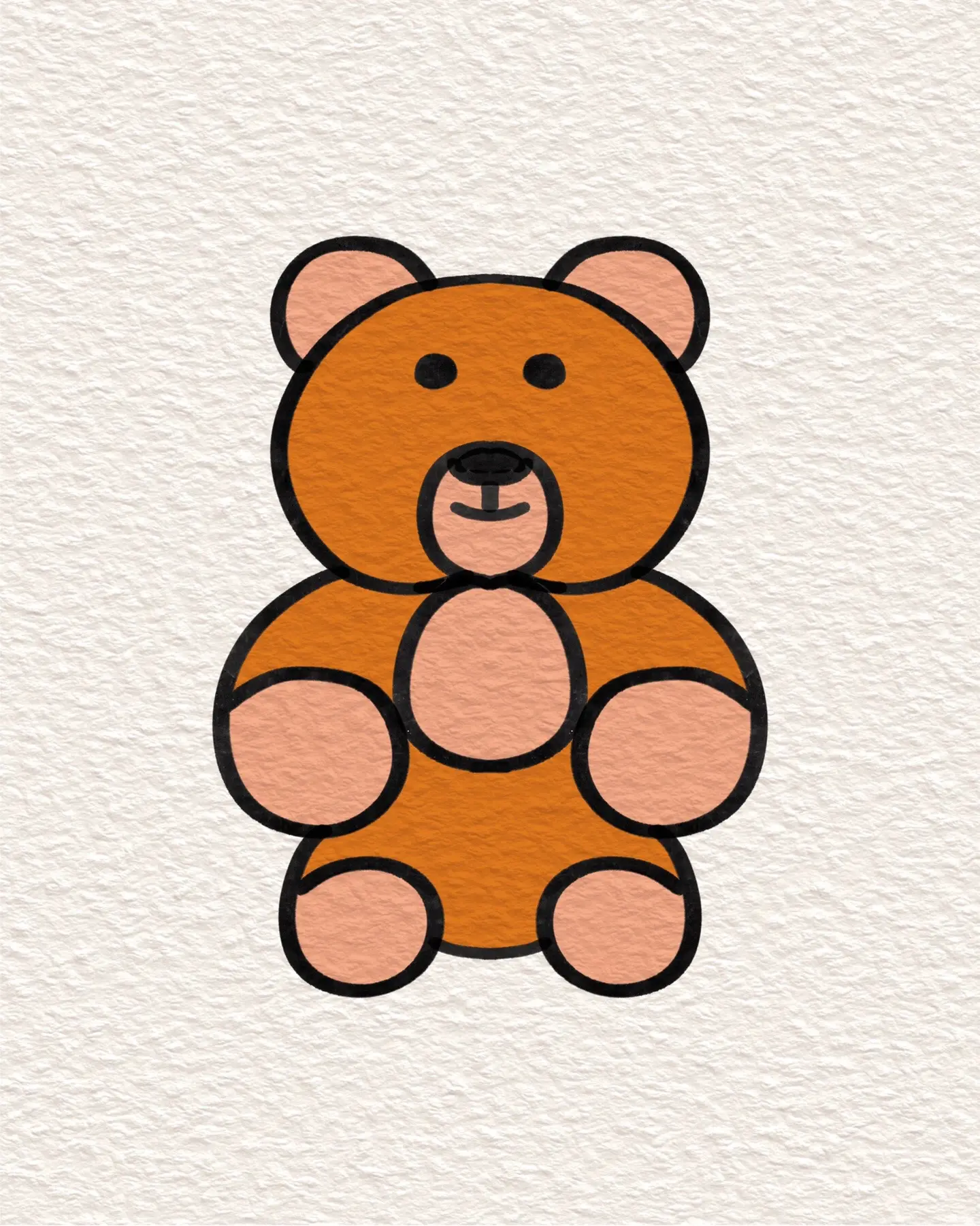 简单的小熊怎么画 可爱又简单的小熊怎么画 | 多想派